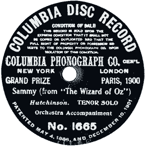 1903 Columbia Record Label