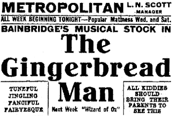 Gingerbread Man July 1913
